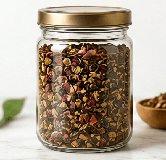 Glass jar packaging