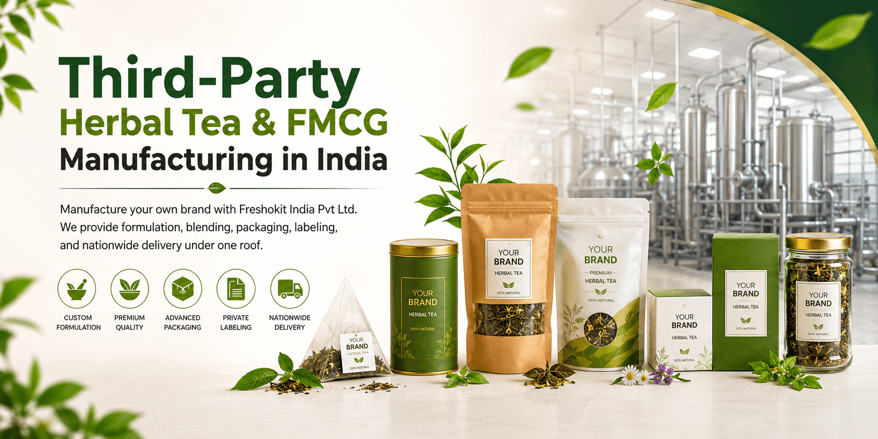 Freshokit India - Herbal Tea & FMCG Manufacturing Facility